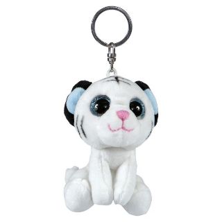 Obrázek z Klíčenka tygr bílý plyš 9cm, velké oči 